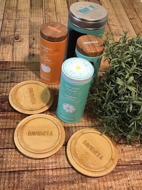 ♥️5/25$ DAVIDsTEA Tea Canisters